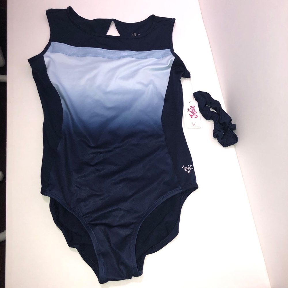 Justice Active Blue Ombre Leotard Size 20 - Picture 2 of 9